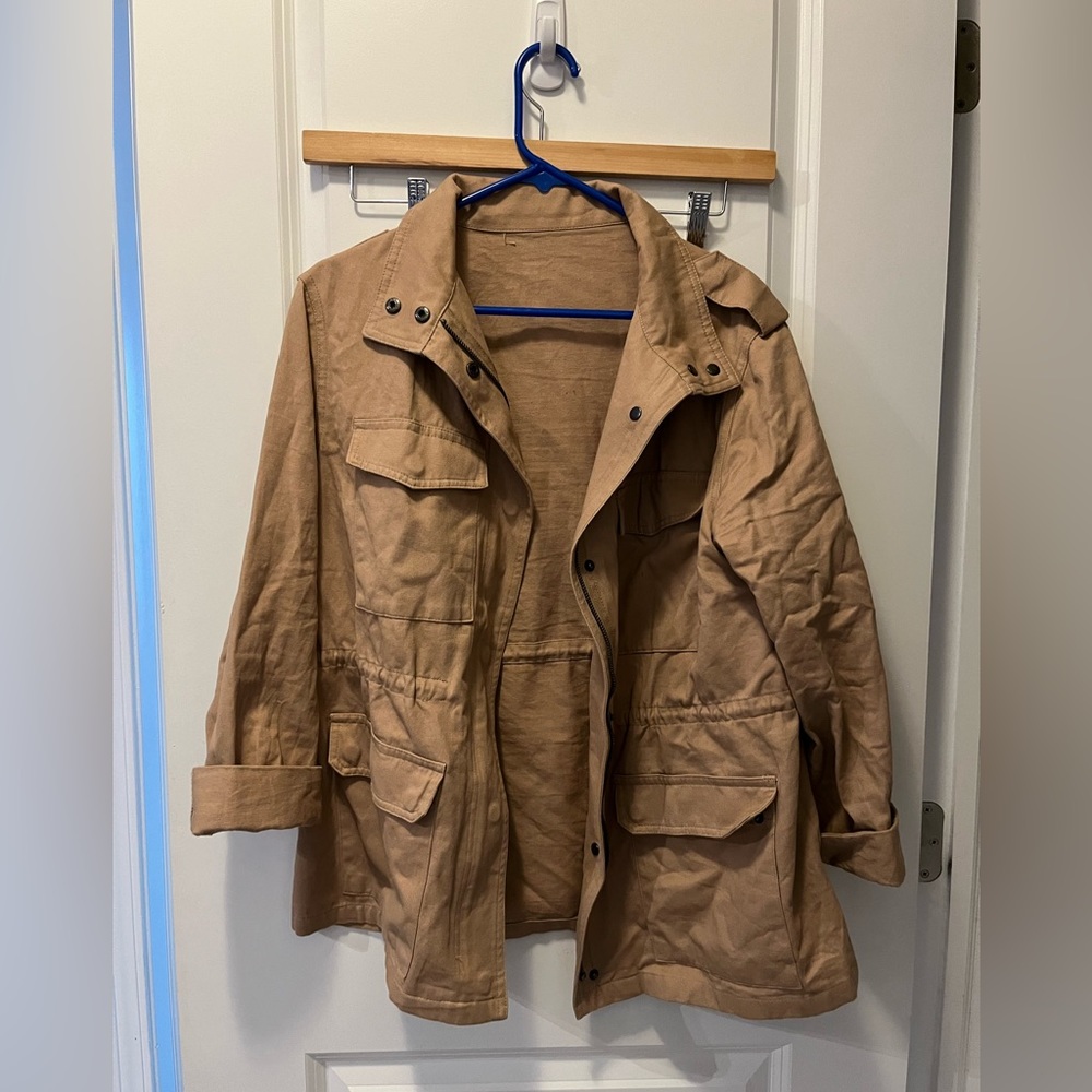 Khaki layering jacket
